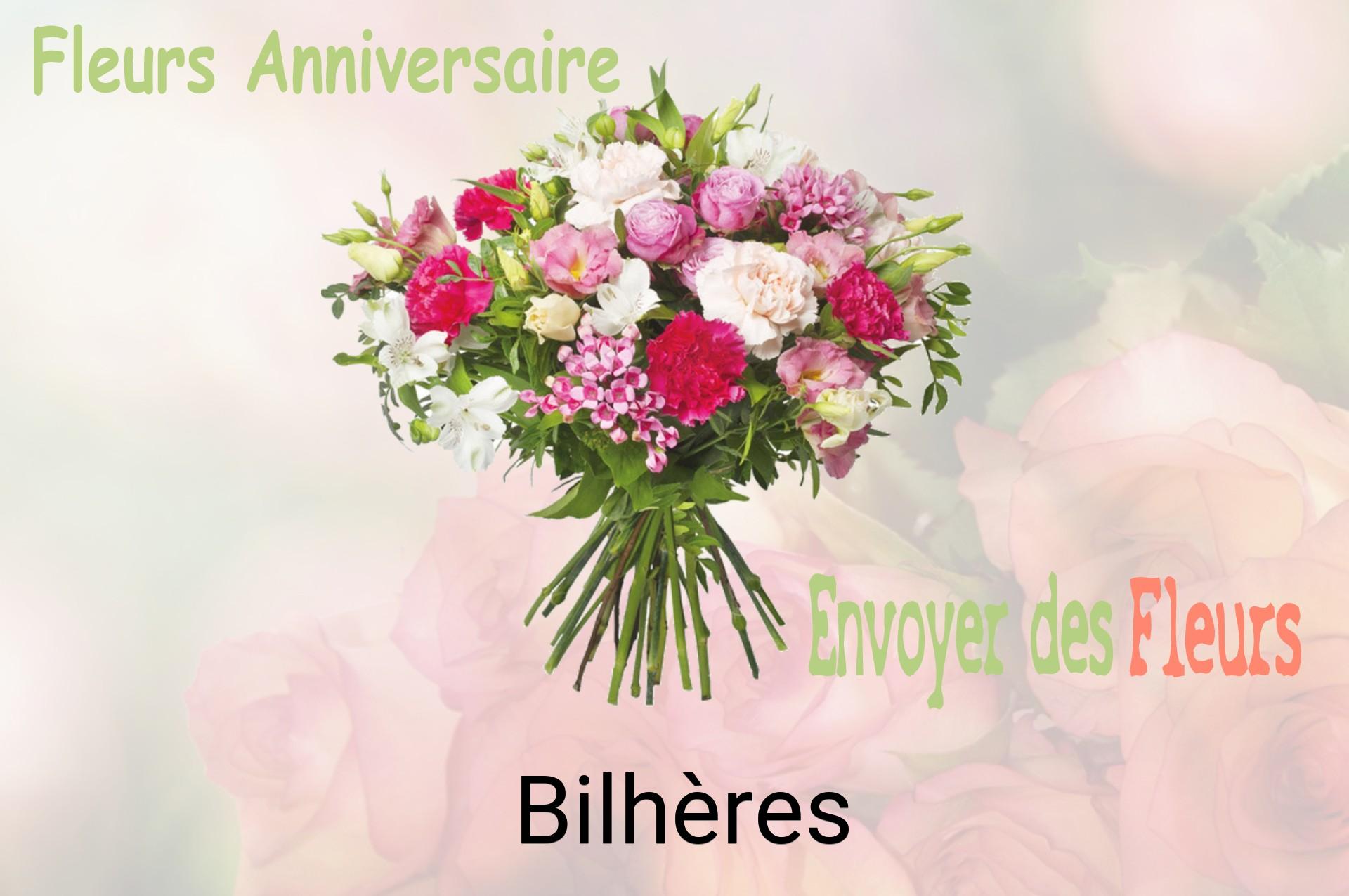 Bouquet de fleurs d’anniversaire livré à Bilhères